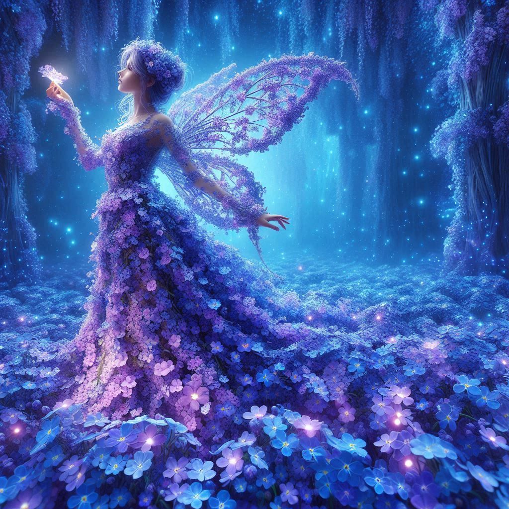 blue purple fairy