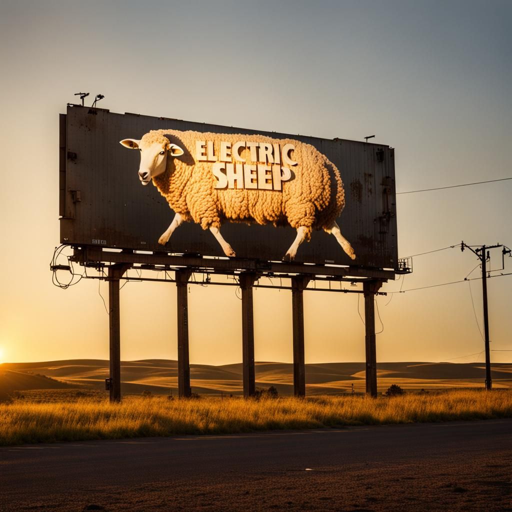 Electric sheep  by @BaudouinVH