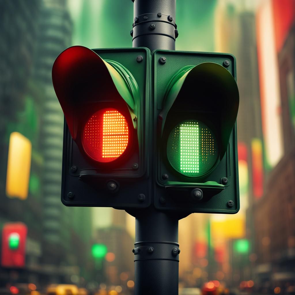 traffic light switched off, traffic light not shining, backg...