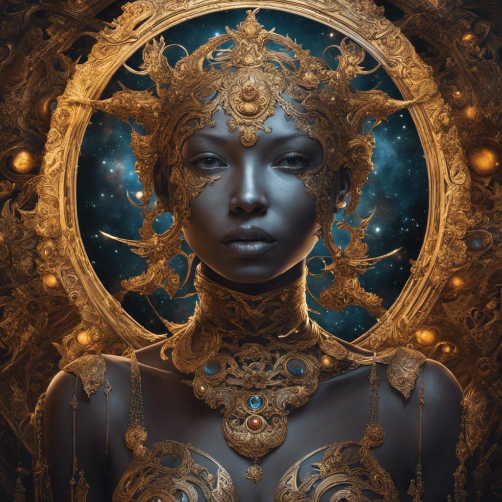 Space Goddess - AI Generated Artwork - NightCafe Creator
