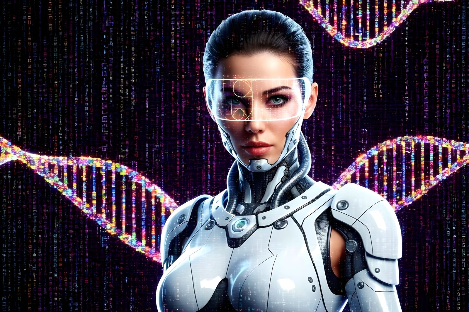 Digital Code DNA for the Cyborg Warrior  by @Gary Murakami