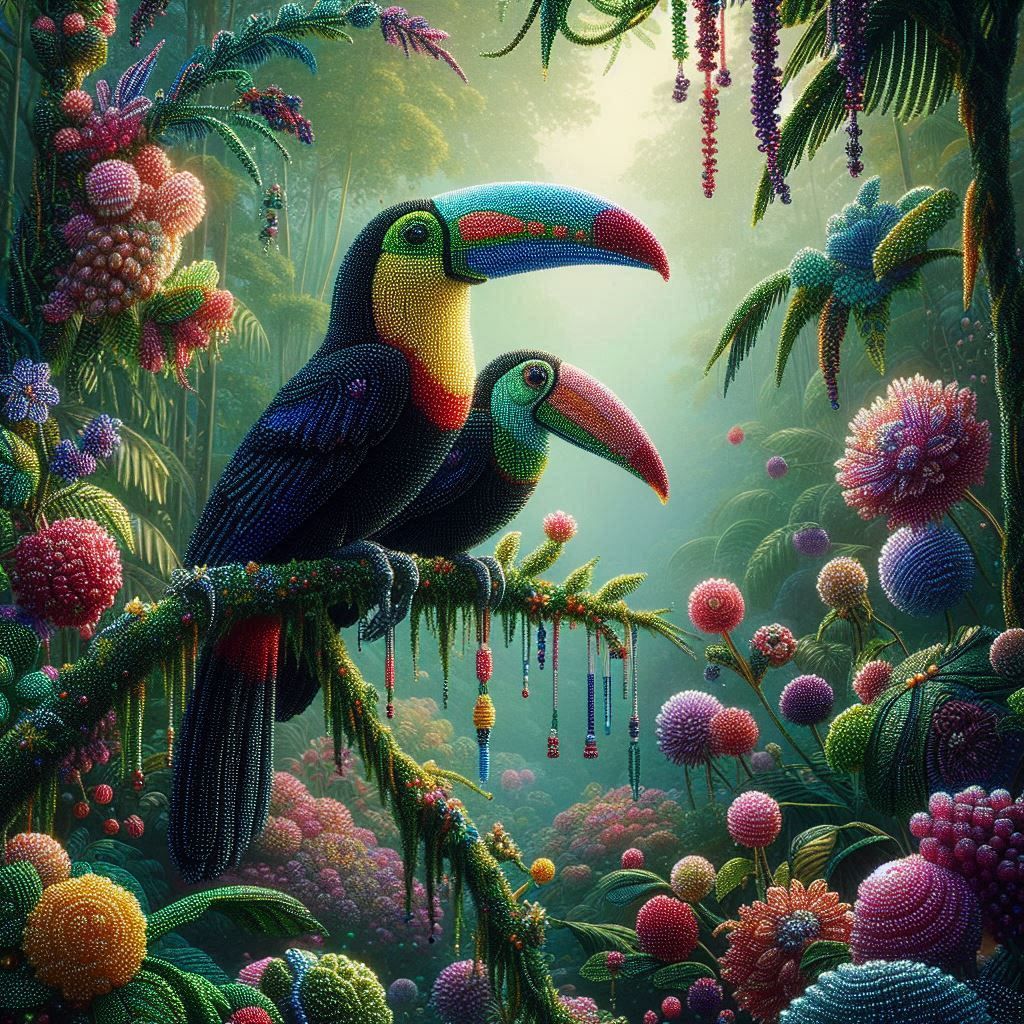 Beaded Tucan