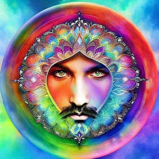 Mustachioed Mandala