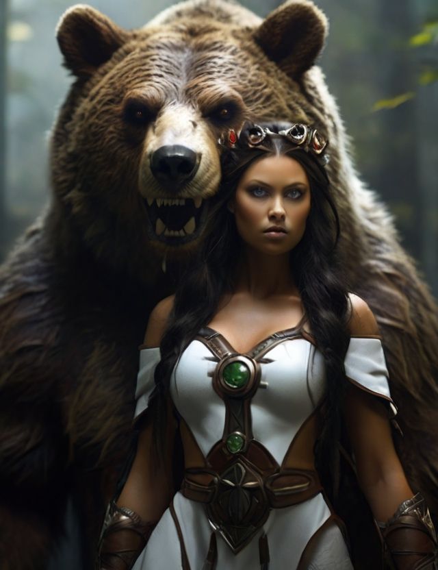 In a mythological realm