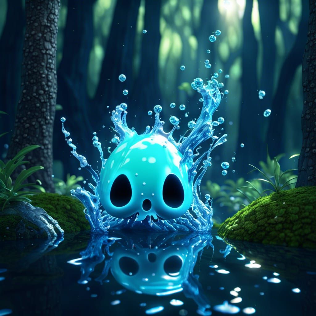 Cute water ghost AI Generated Artwork NightCafe Creator
