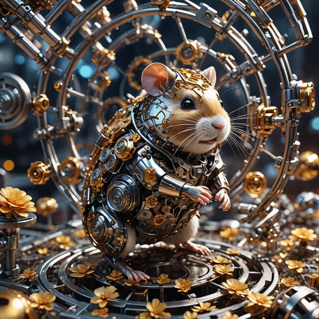 The Rat-borg (hámster Cyborg)   by @Maryi