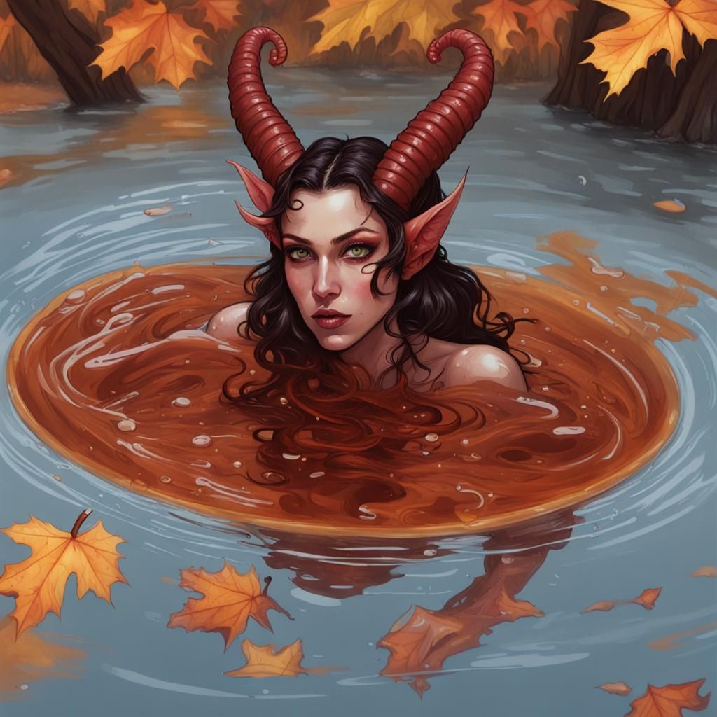 Demon corrupts local pond