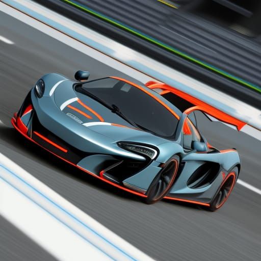 McLaren speed tail on the track 3D Game Cinematic Feel, Epic 3D