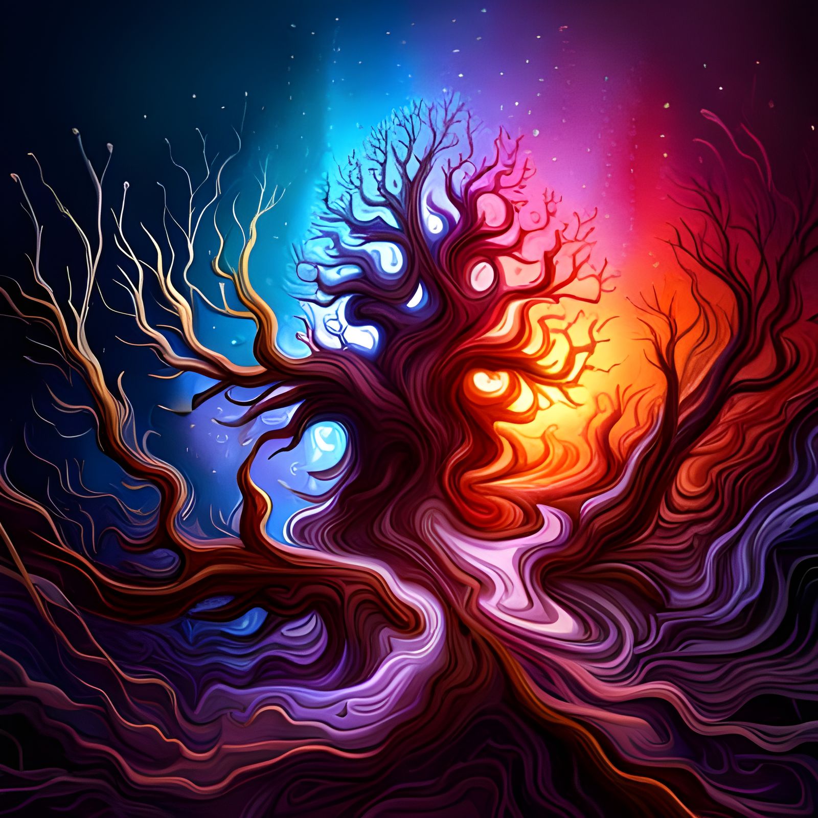 Neuro-Tree - AI Generated Artwork - NightCafe Creator