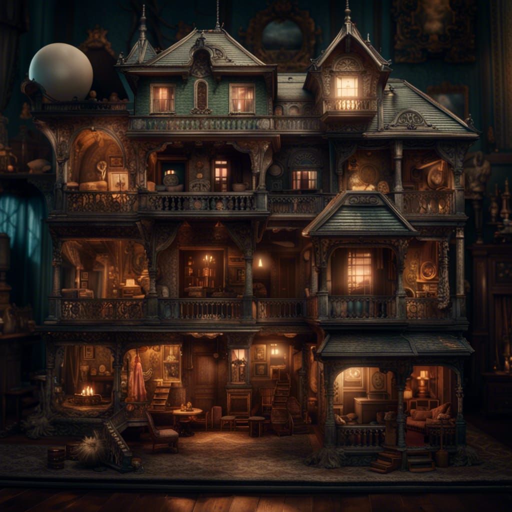Haunted Doll House AI Generated Artwork NightCafe Creator