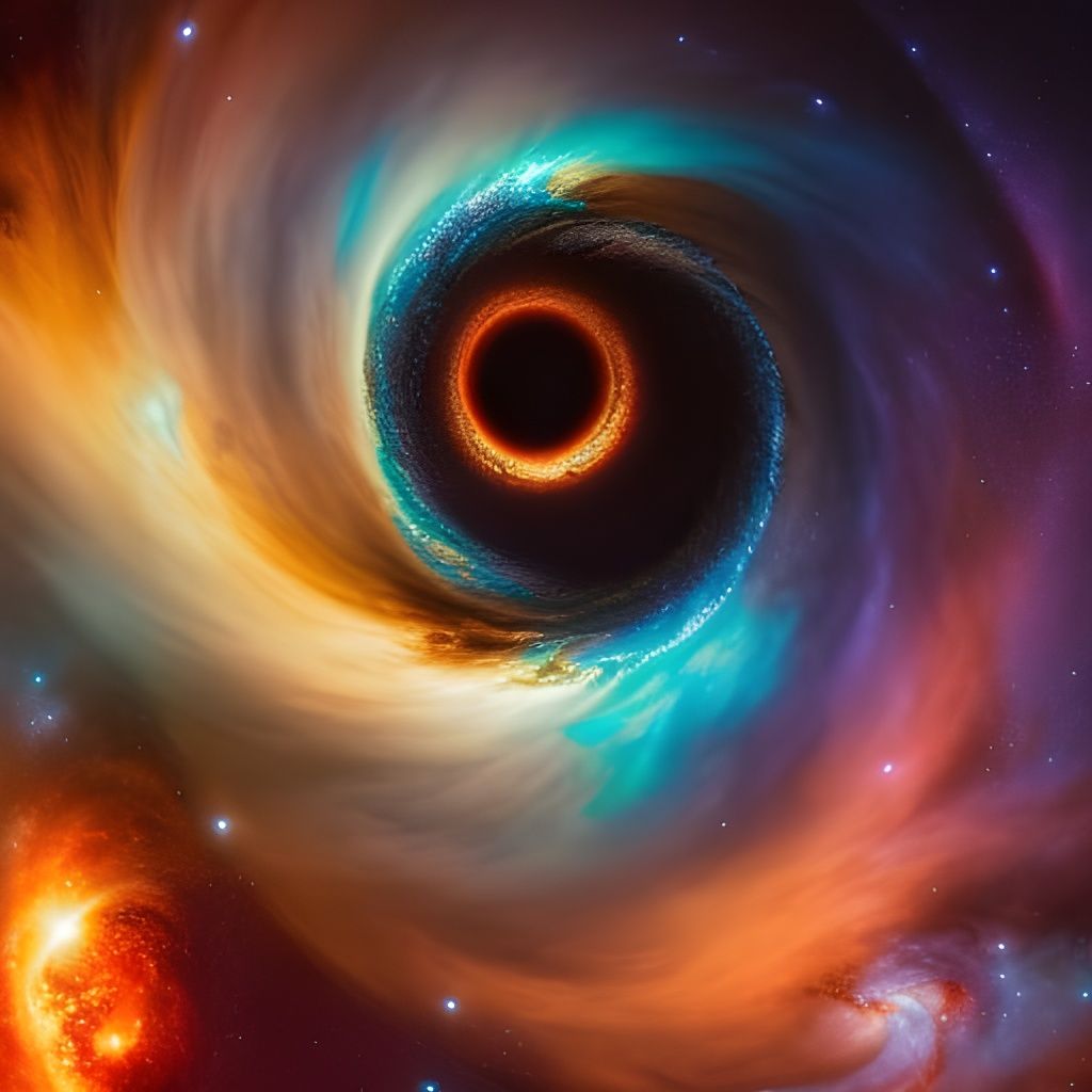 Cosmic black hole - AI Generated Artwork - NightCafe Creator