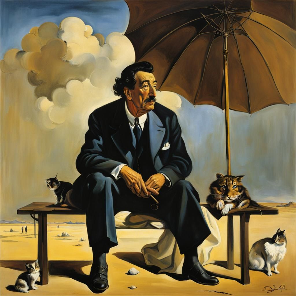 Dalí portrait AI Generated Artwork NightCafe Creator