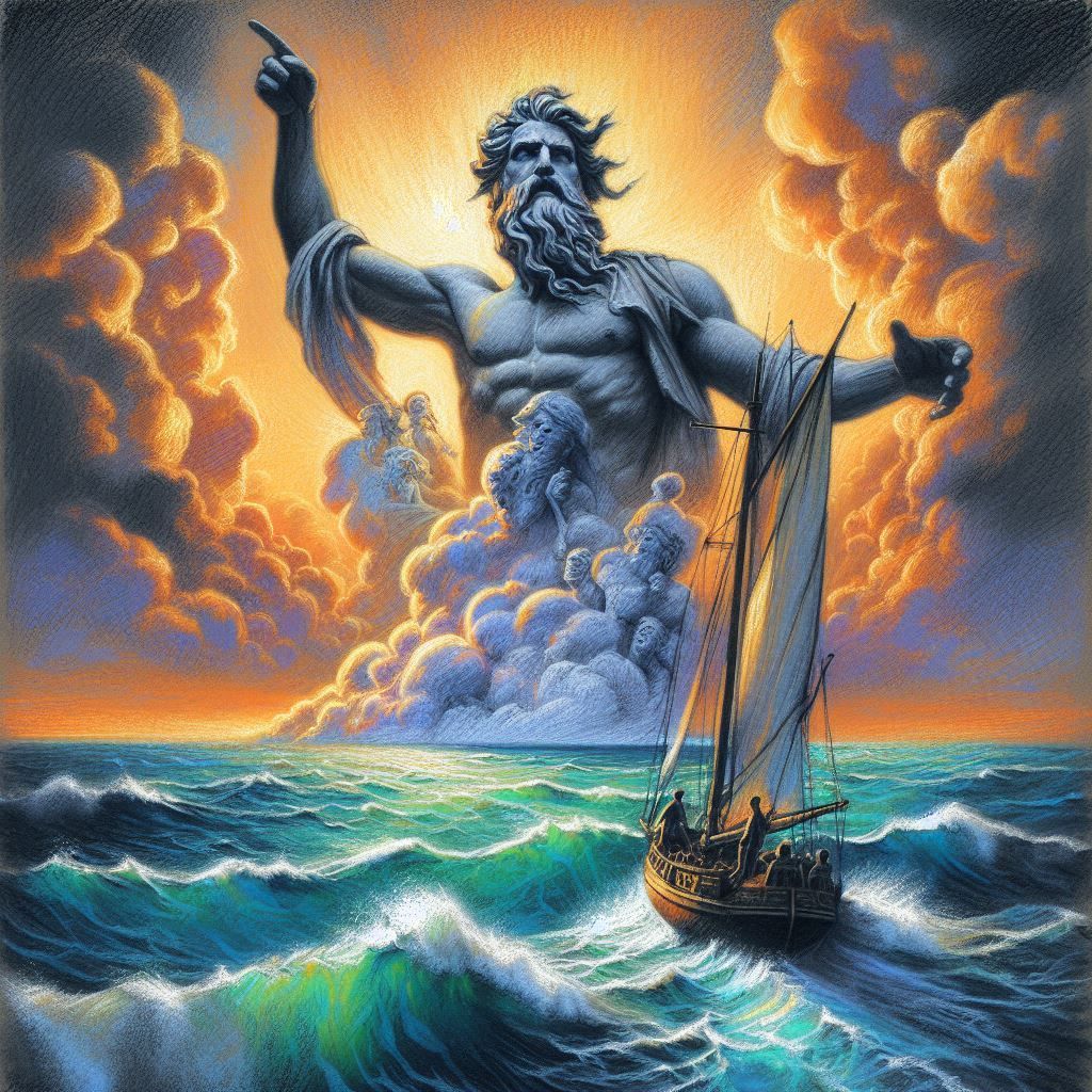 Poseidon, a greek god