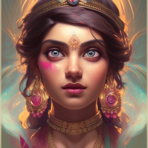 mohini girl goddess - AI Generated Artwork - NightCafe Creator