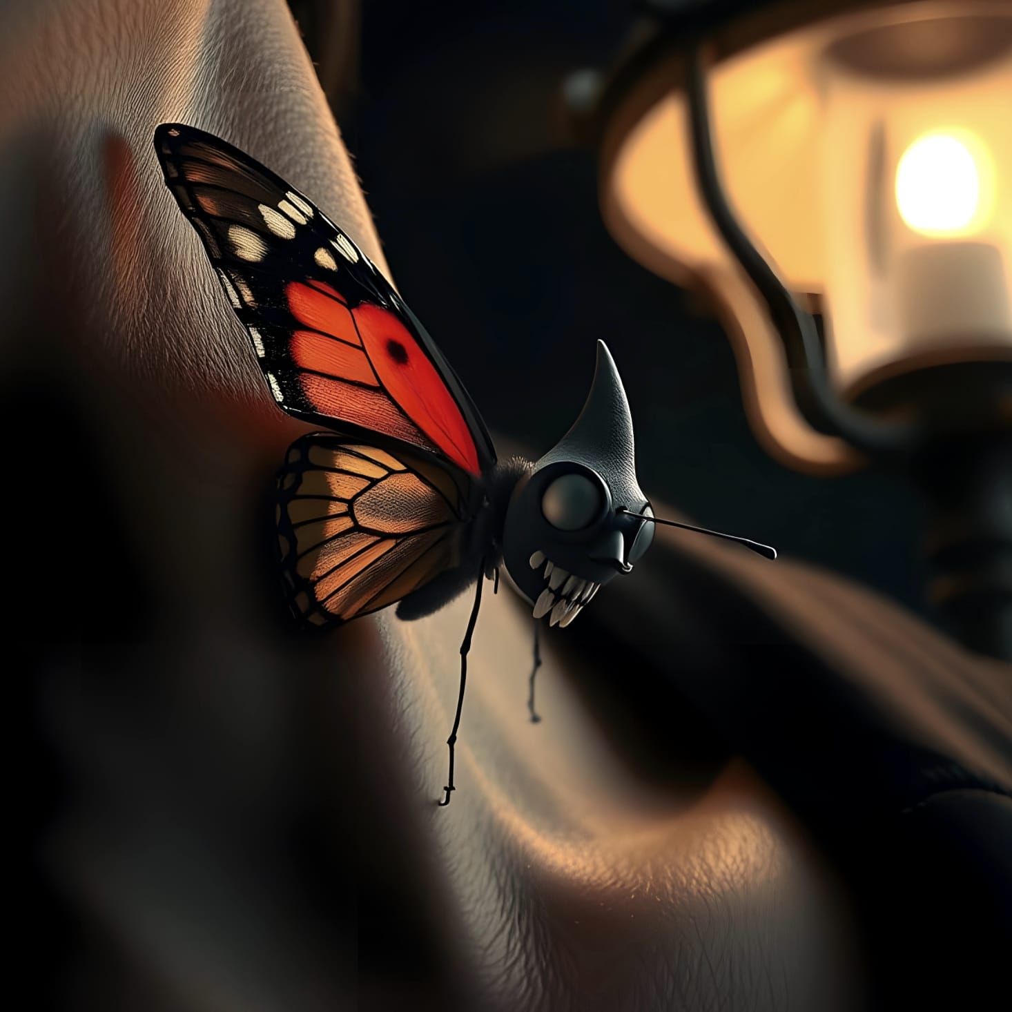 Vampire dressed butterfly