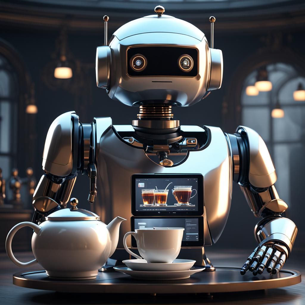 robot butler - AI Generated Artwork - NightCafe Creator