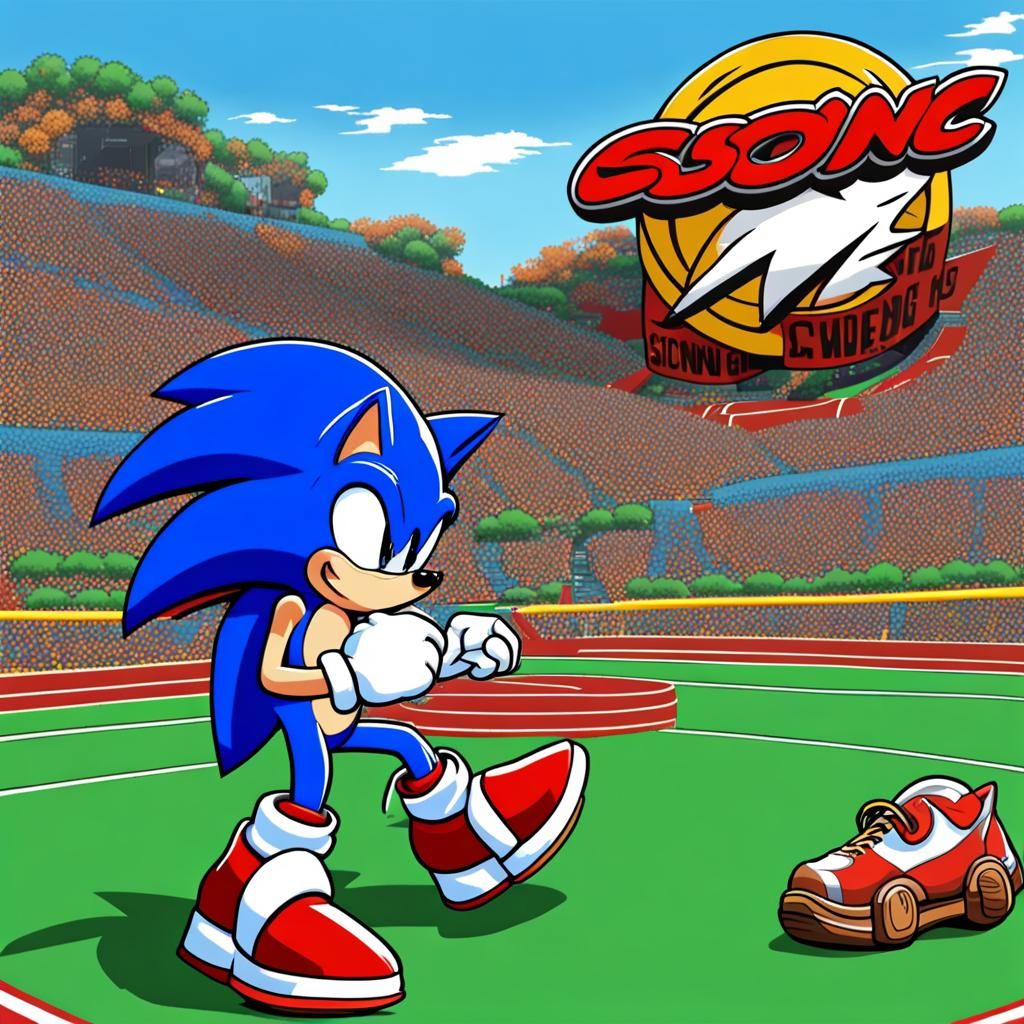 Lebron James vs Sonic The Hedgehog in Green Hill Zone