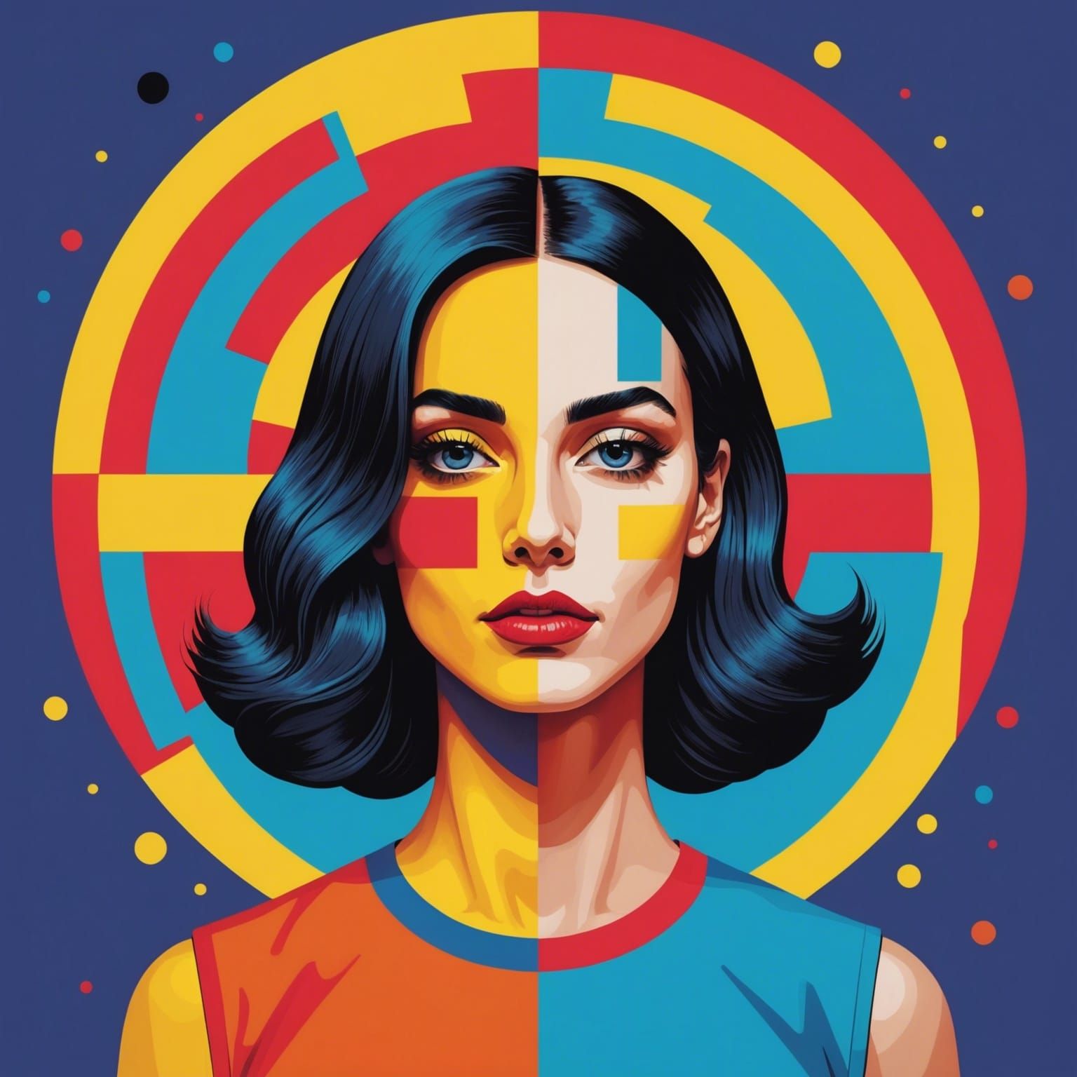 Playful and vibrant illustrations or paintings inspired by iconic pop culture figures, celebrities, and ...  by @Sajida Haddad