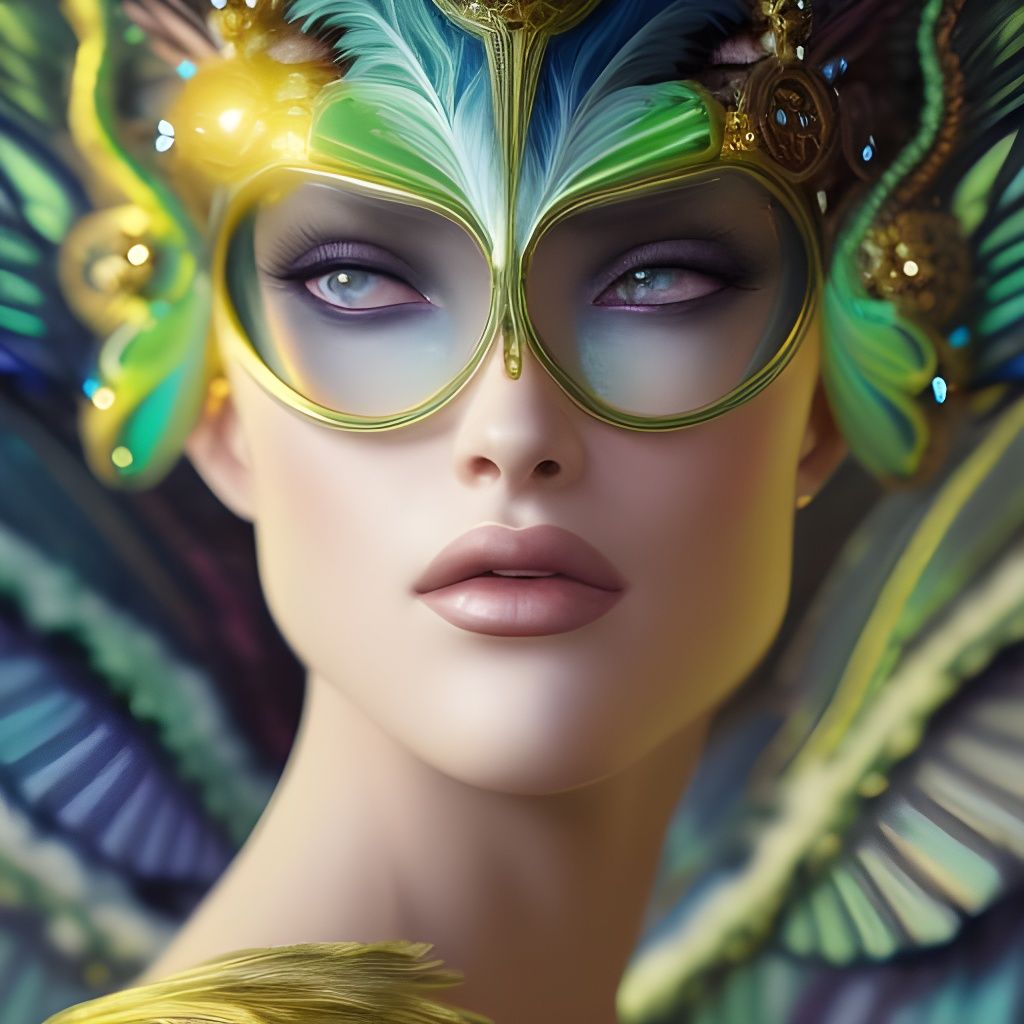 GREEN LADY - AI Generated Artwork - NightCafe Creator