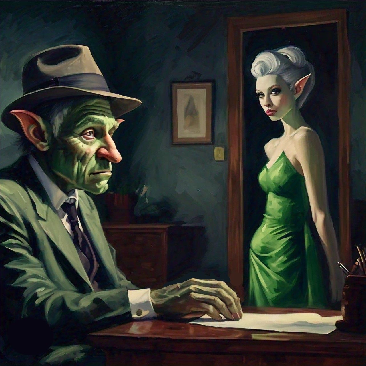 Vinnie was a pretty principled guy for a troll ... until she walked in.