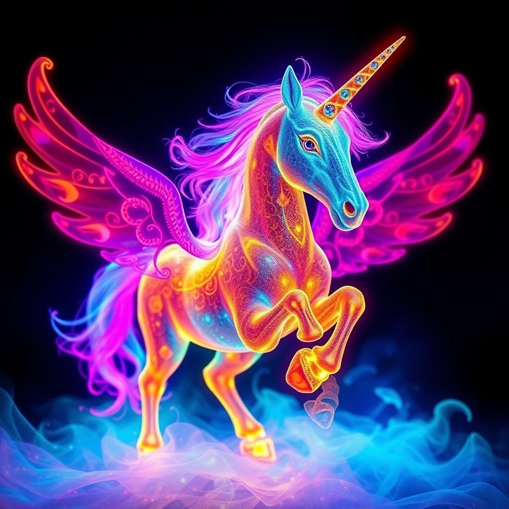 Fluorescent Unicorn #2