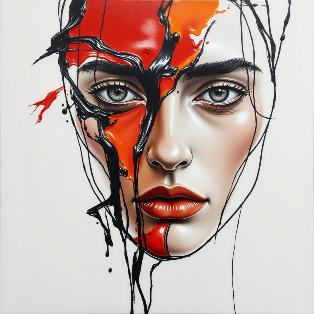 portrait of a face, abstract, minimalism, <lora:Abstract minimalism:1.0> 