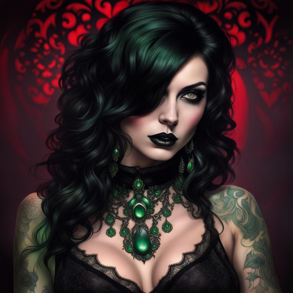 Sexy Gothic Woman - AI Generated Artwork - NightCafe Creator