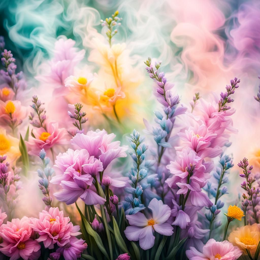 Smoke and Flowers  by @Chickadee
