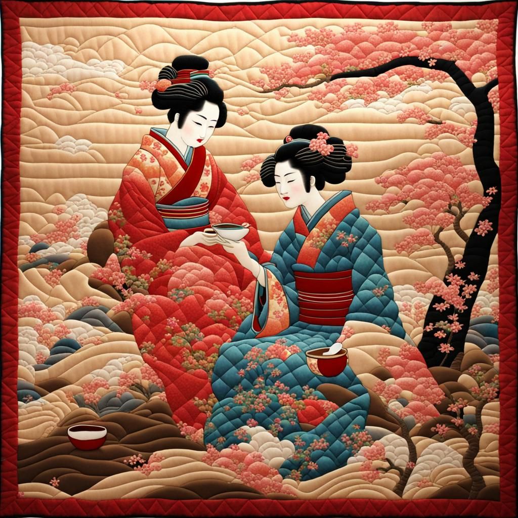 Quilted tea time  by @Koffee