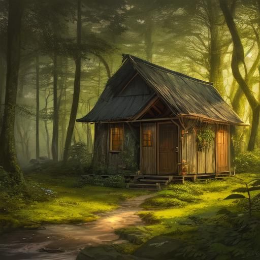 Hut in the forest