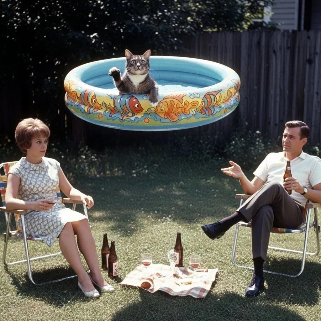 "Now see, that's why I put helium in the inflatable part!"