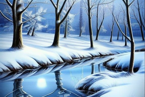 Beautiful winter landscape