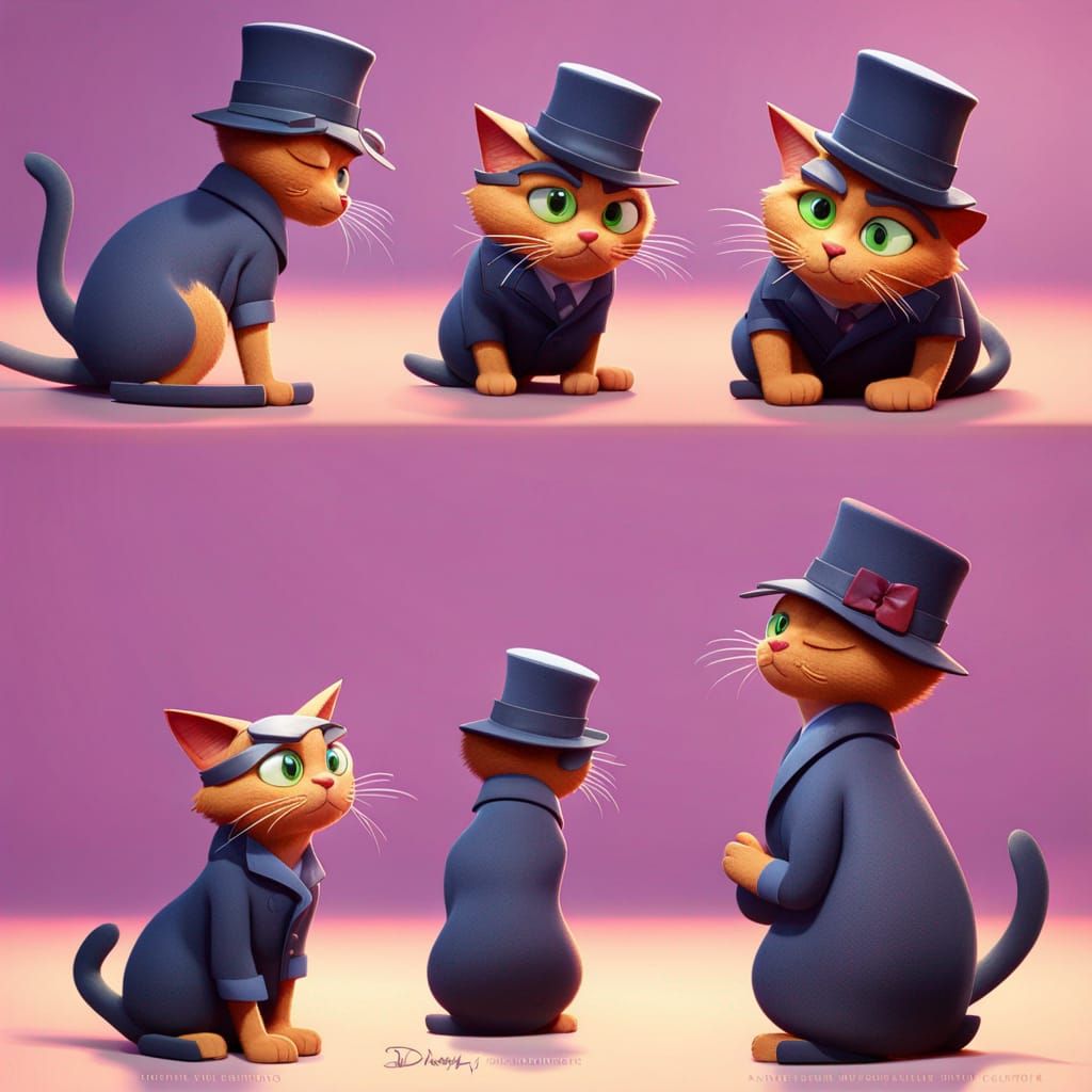 Detective cat, sherlock cat