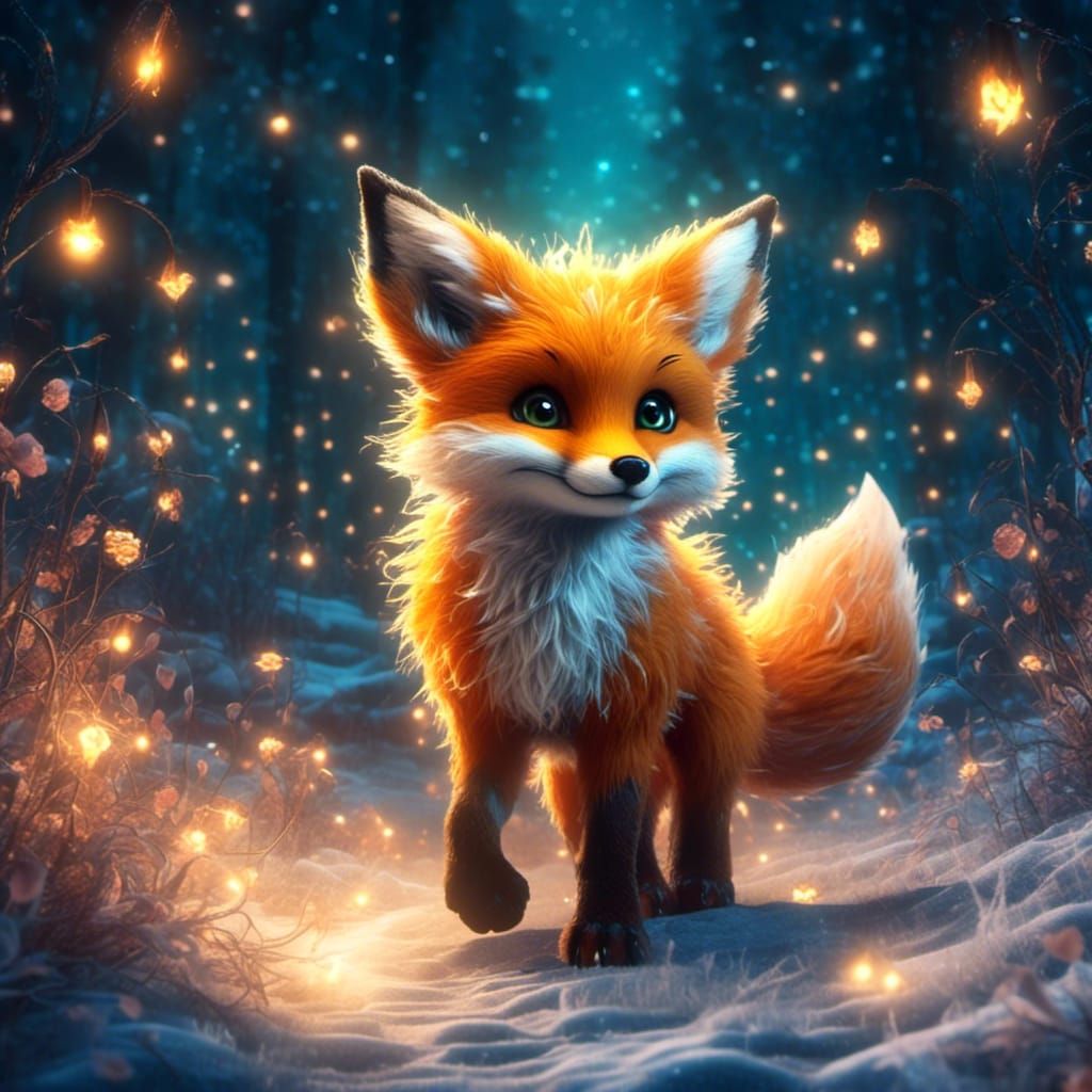 cute fox  by @Ylona