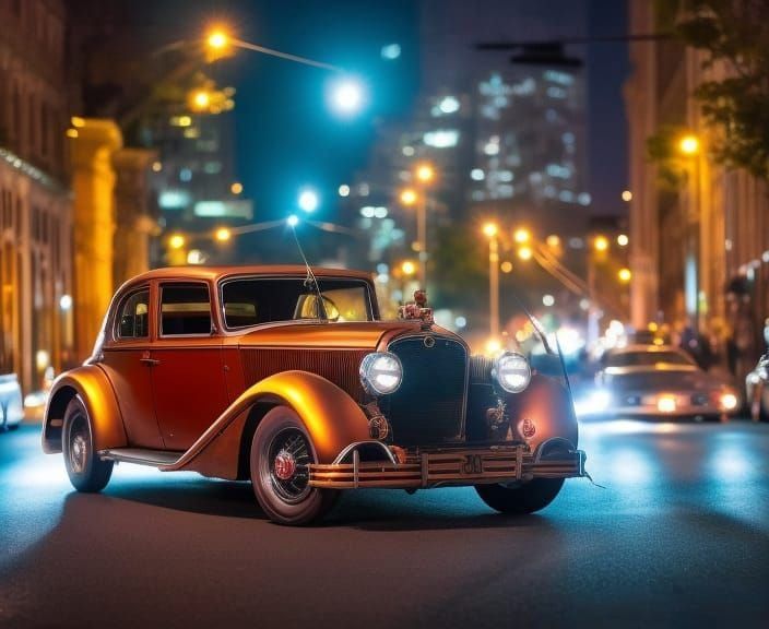 Vintage car - AI Generated Artwork - NightCafe Creator