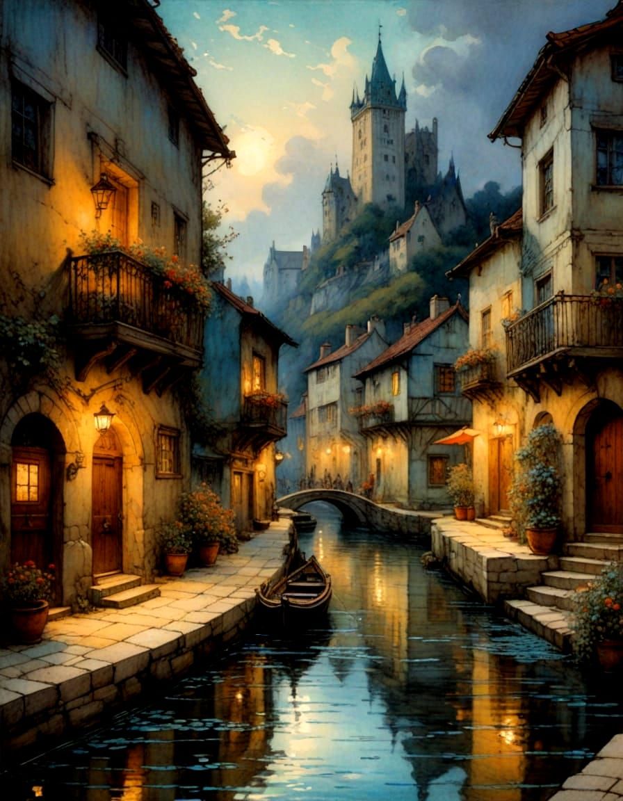 Canalside   Quiet  Evenings  by @Busybee