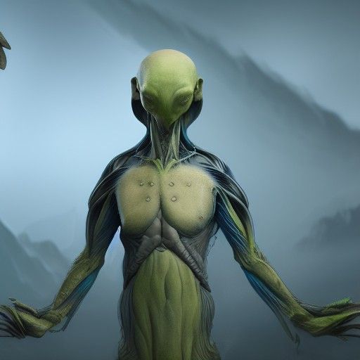 Real life alien wearing a tie