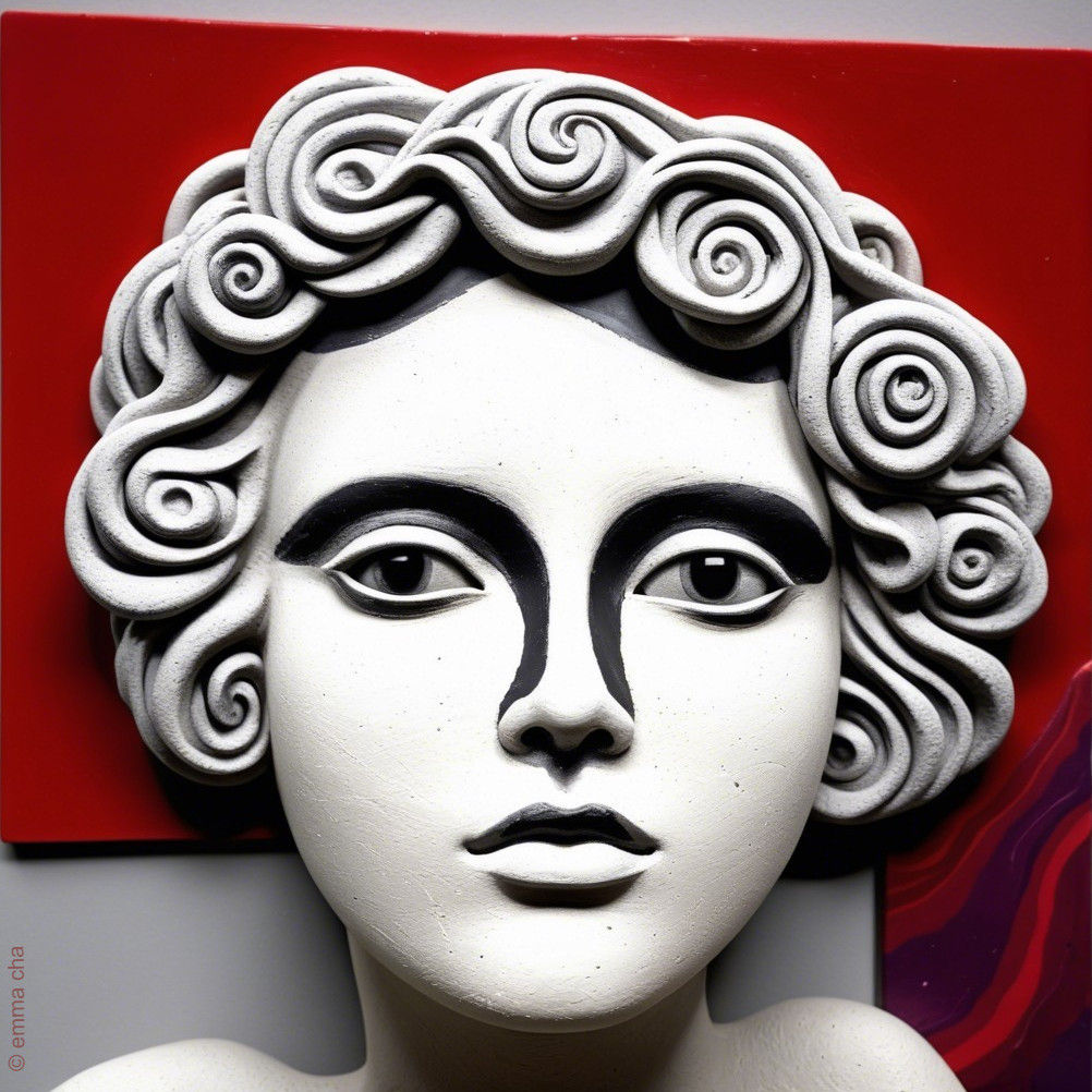 Neo-Pop Greco-Roman Clay Icon