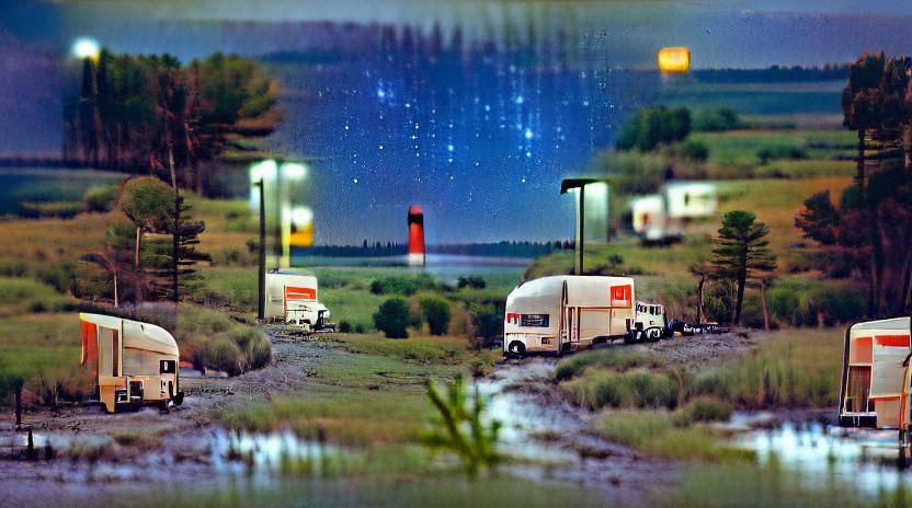 With nowhere else to go, we pulled in for the night at a res...