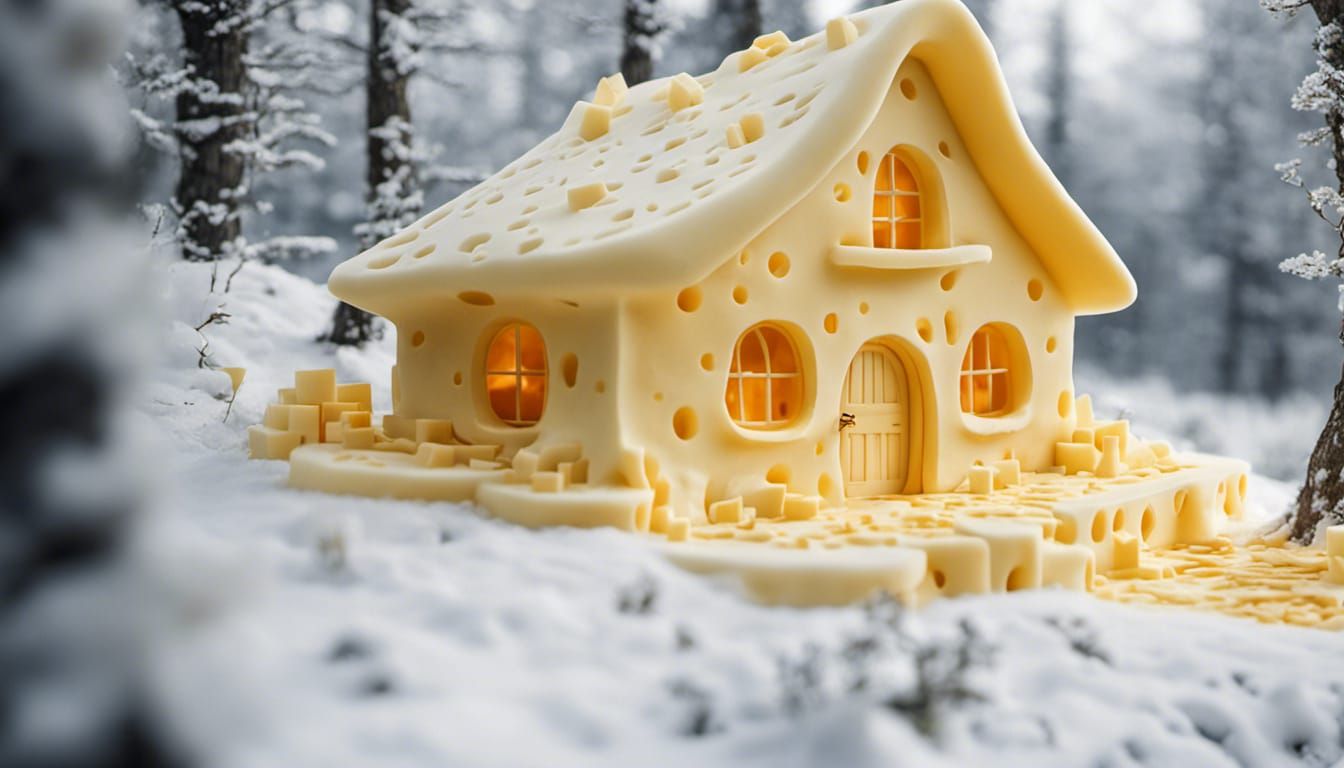 Cheese Cottage in Switzerland  by @The Wizards Rainbow