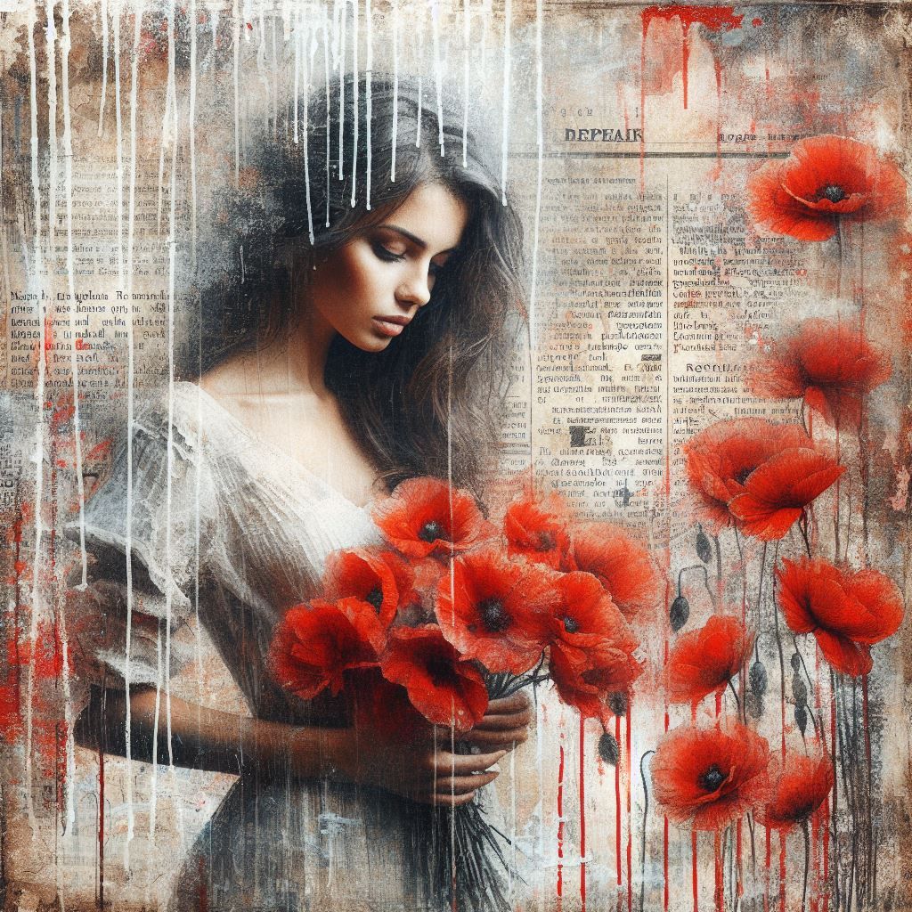 poppies bouquet  by @Dorian