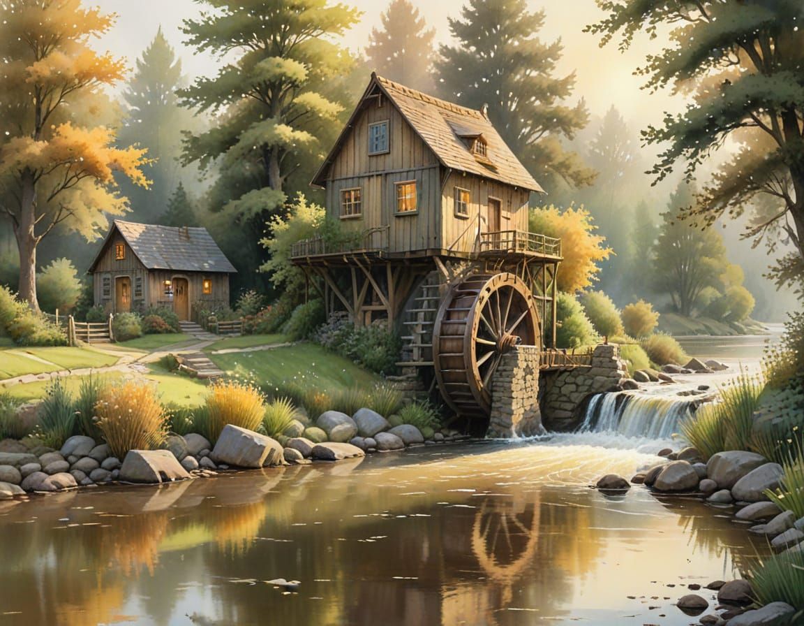 Cottage by the Creek  by @Zabrie