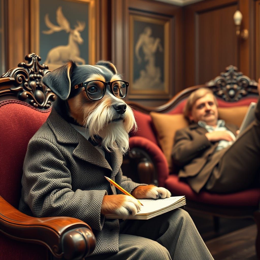 Therapy dog  by @Lilsilverfish