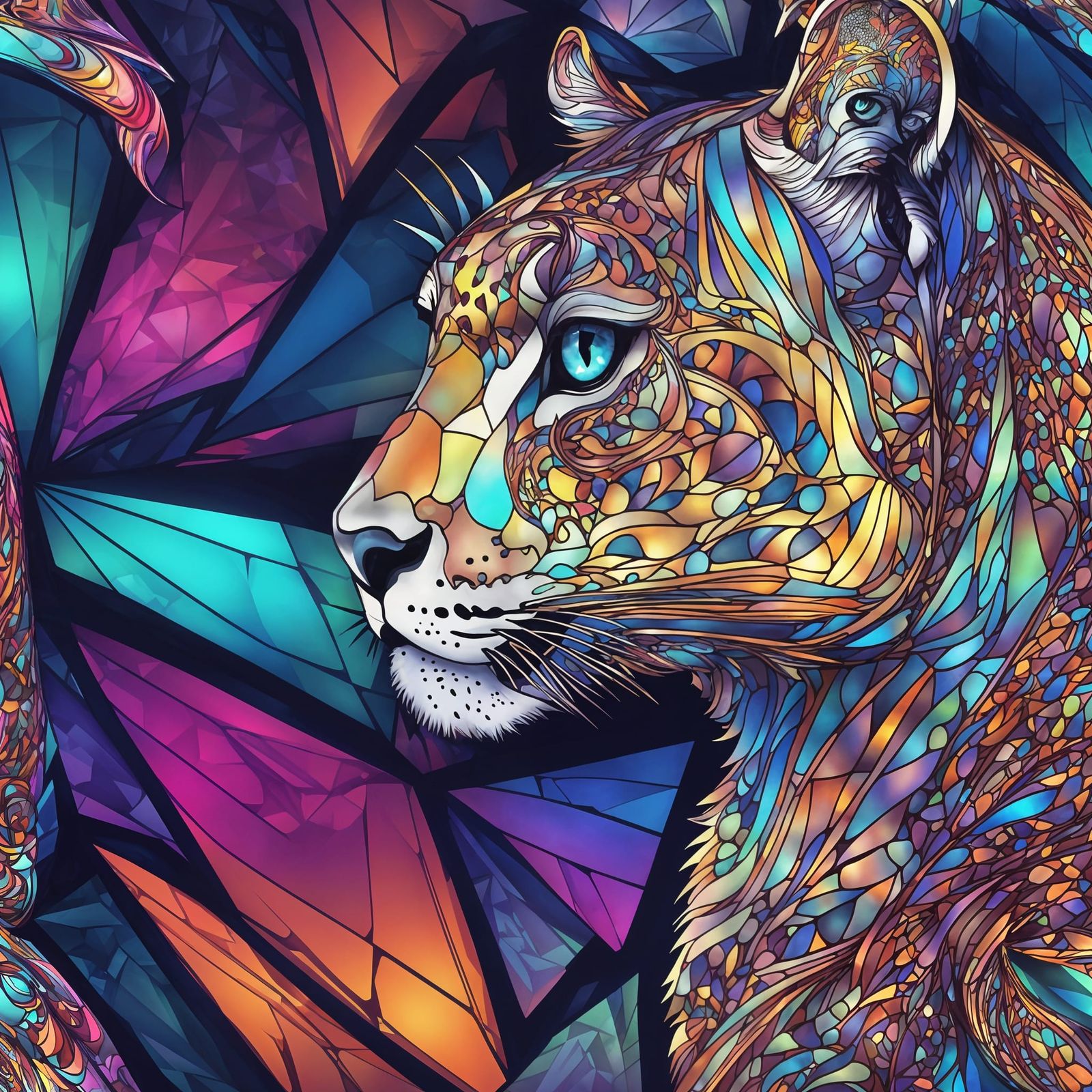 mystical anthropomorphic snow-leopard  by @Furry enjoyer 