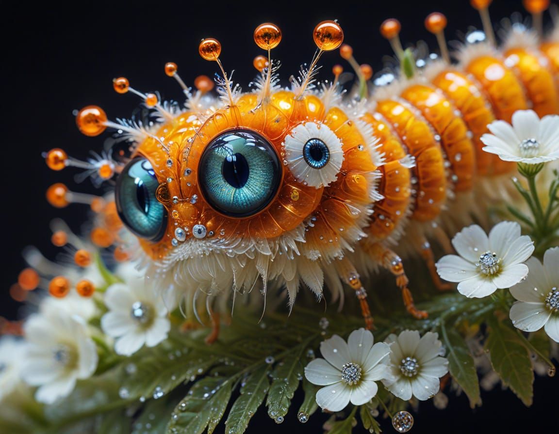 adorable caterpillar  by @Gloria Night