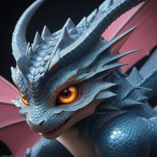 Cute chibi dragon《SDXL 1.0》ultradetailed, intricate, super s...