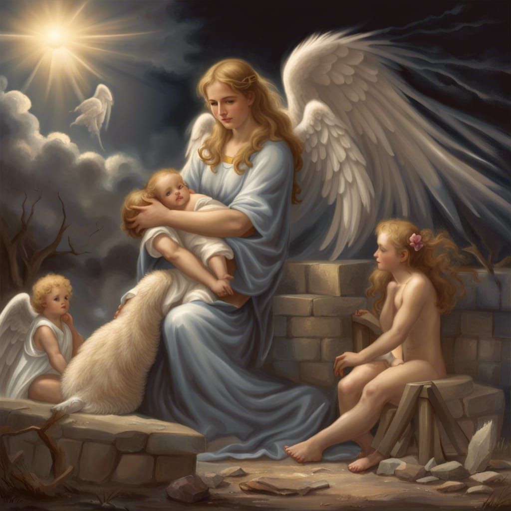 Angel welcoming the Innocent