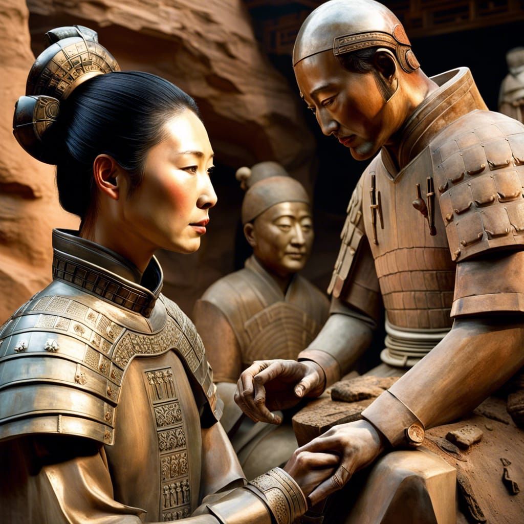 Terra Cotta Warrior Statues Come to Life! AI Generated Artwork