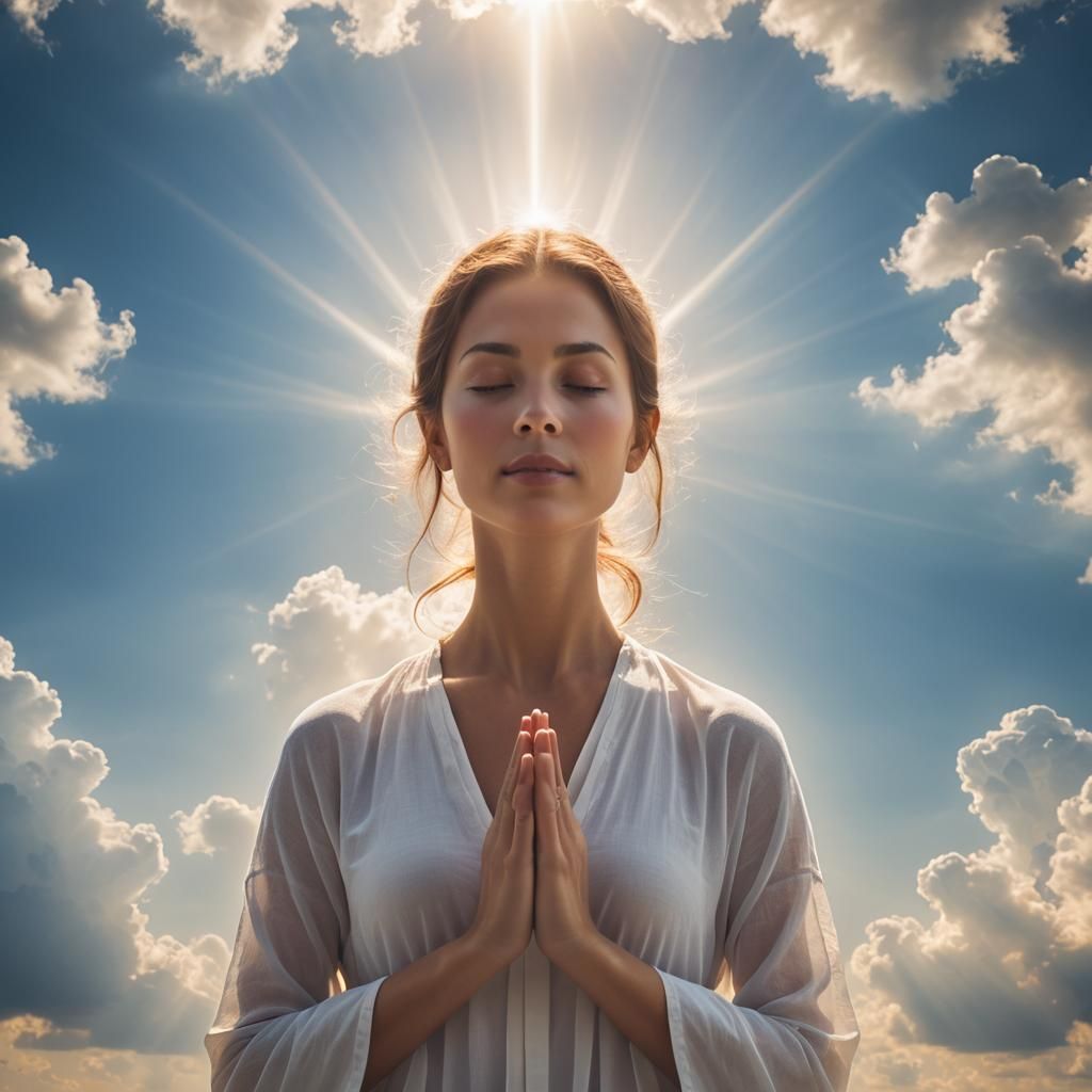 meditating woman
