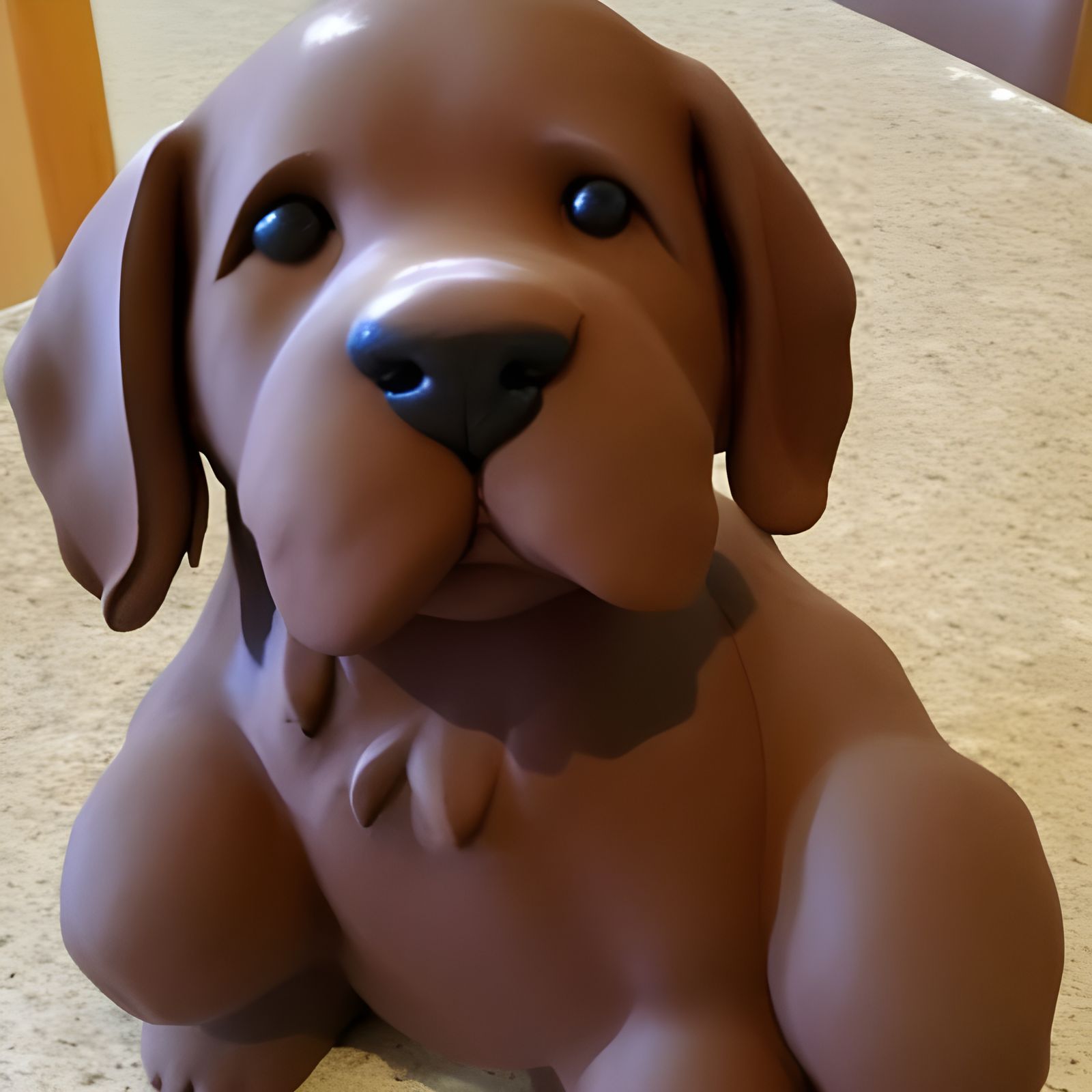 Chocolate puppy